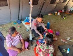 Follow Up Pasien, Tim Kesehatan Korbrimob Pastikan Kondisi Warga Terdampak Gempa Terpantau