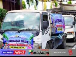 Atasi Krisis Air, Polres Bangkalan Distribusikan 48.000 Liter Air Bersih di Dua Kecamatan