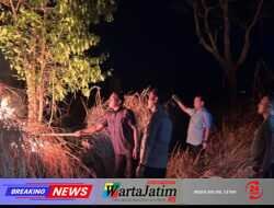 Polres Ngawi dan Tim Gabungan Buat Sekat Bakar dan Dirikan Posko Antisipasi Karhutla Lawu Utara Meluas
