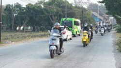 ‎Tak Cuma Riding, Sambung Guyub Polres Kediri dan Awak Media Bawa Pesan Kesiapsiagaan Bencana