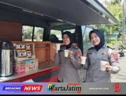 Polres Gresik Gencarkan Inovasi Kopi Keliling, Bangun Kedekatan dengan Warga Ajak Jaga Kamtibmas