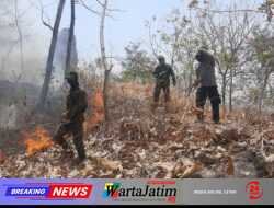 Respons Cepat Polres Ponorogo dan Tim Gabungan Berhasil Jinakkan Karhutla di Sampung