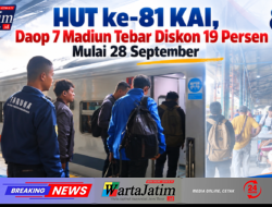 HUT ke-81 KAI, Daop 7 Madiun Tebar Diskon 19 Persen Mulai 28 September