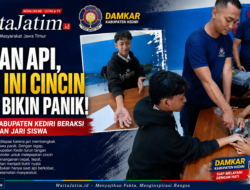 Bukan Api, Kali Ini Cincin yang Bikin Panik! Damkar Kabupaten Kediri Beraksi Selamatkan Jari Siswa