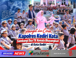 Hangat dan Ceria, Kapolres Kediri Kota Sambangi Dua TK Kemala Bhayangkari di Kota Kediri