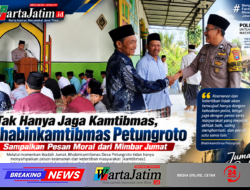 Tak Hanya Jaga Kamtibmas, Bhabinkamtibmas Petungroto Sampaikan Pesan Moral dari Mimbar Jumat