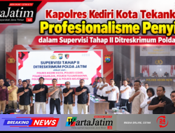 Kapolres Kediri Kota Tekankan Profesionalisme Penyidik dalam Supervisi Tahap II Ditreskrimum Polda Jatim