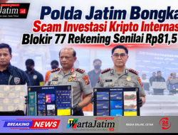 Polda Jatim Bongkar Scam Investasi Kripto Internasional, Blokir 77 Rekening Senilai Rp81,5 Miliar
