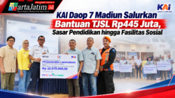 KAI Daop 7 Madiun Salurkan Bantuan TJSL Rp445 Juta, Sasar Pendidikan hingga Fasilitas Sosial