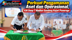 Perkuat Pengamanan Aset dan Operasional, KAI Daop 7 Madiun Gandeng Kejari Ponorogo