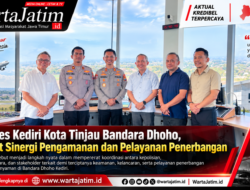 Kapolres Kediri Kota Tinjau Bandara Dhoho, Perkuat Sinergi Pengamanan dan Pelayanan Penerbangan