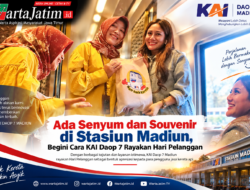 Ada Senyum dan Souvenir di Stasiun Madiun, Begini Cara KAI Daop 7 Rayakan Hari Pelanggan