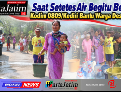 Saat Setetes Air Begitu Berarti, Kodim 0809/Kediri Bantu Warga Desa Surat