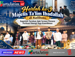 Harlah ke-3 Majelis Ta’lim Ibadallah di Kaliboto, Kapolsek Tarokan Ajak Semua Elemen Perkuat Sinergi Jaga Kamtibmas