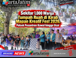 Sekitar 1.000 Warga Tumpah Ruah di Kirab Mapan Kreatif Fest 2026, Polsek Pesantren Kawal hingga Usai