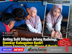 Anting Sulit Dilepas Jelang Radiologi, Damkar Kabupaten Kediri Turun Tangan Bantu Warga di Bendo