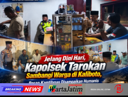 Jelang Dini Hari, Kapolsek Tarokan Sambangi Warga di Kaliboto, Pesan Kamtibmas Disampaikan Humanis