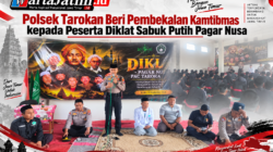 Polsek Tarokan Beri Pembekalan Kamtibmas kepada Peserta Diklat Sabuk Putih Pagar Nusa