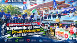 600 Pesepeda Gowes di Madiun, Kayuhan Mereka Bawa Pesan Keselamatan dan 81 Bibit untuk Lingkungan