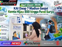 Hari Ozon 2026, KAI Daop 7 Madiun Genjot Kereta Hijau: B50 hingga Panel Surya
