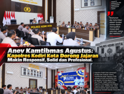 Anev Kamtibmas Agustus: Kapolres Kediri Kota Dorong Jajaran Makin Responsif, Solid dan Profesional