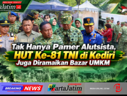 Tak Hanya Pamer Alutsista, HUT Ke-81 TNI di Kediri Juga Diramaikan Bazar UMKM