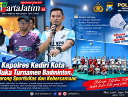 Kapolres Kediri Kota Buka Turnamen Badminton, Dorong Sportivitas dan Kebersamaan