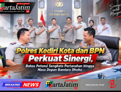 Polres Kediri Kota dan BPN Perkuat Sinergi, Bahas Potensi Sengketa Pertanahan hingga Masa Depan Bandara Dhoho