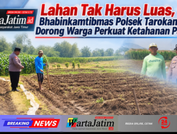 Lahan Tak Harus Luas, Bhabinkamtibmas Polsek Tarokan Dorong Warga Perkuat Ketahanan Pangan