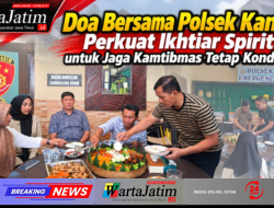 Doa Bersama Polsek Kandat, Perkuat Ikhtiar Spiritual untuk Jaga Kamtibmas Tetap Kondusif
