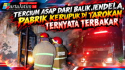 Tercium Asap dari Balik Jendela, Pabrik Kerupuk di Tarokan Ternyata Terbakar