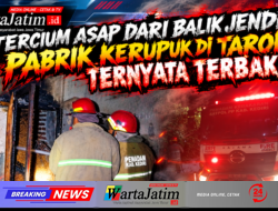 Tercium Asap dari Balik Jendela, Pabrik Kerupuk di Tarokan Ternyata Terbakar