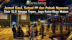 Jumat Gaul, Satpol PP dan Polsek Ngasem Sisir SLG hingga Tepus, Jaga Ketertiban Malam
