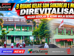 9 Ruang Kelas SDN Sukorejo 1 Ngasem Direvitalisasi, Wajah Sekolah di Kediri Mulai Berbenah