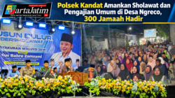 Polsek Kandat Amankan Sholawat dan Pengajian Umum di Desa Ngreco, 300 Jamaah Hadir