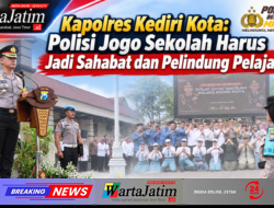 Kapolres Kediri Kota: Polisi Jogo Sekolah Harus Jadi Sahabat dan Pelindung Pelajar
