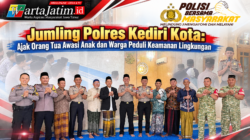 Jumling Polres Kediri Kota: Ajak Orang Tua Awasi Anak dan Warga Peduli Keamanan Lingkungan
