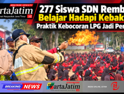277 Siswa SDN Rembang Belajar Hadapi Kebakaran, Praktik Kebocoran LPG Jadi Perhatian