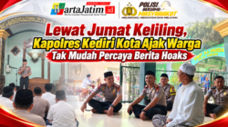 Lewat Jumat Keliling, Kapolres Kediri Kota Ajak Warga Tak Mudah Percaya Berita Hoaks