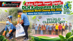Bukan Sekadar Pungut Sampah! DLH Kabupaten Kediri Gerakkan World Cleanup Day 2026, Wabup Ajak Masyarakat Ubah Kebiasaan