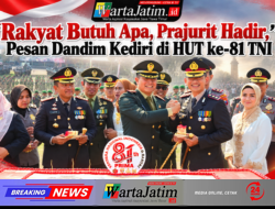 “Rakyat Butuh Apa, Prajurit Hadir,” Pesan Dandim Kediri di HUT ke-81 TNI
