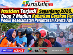 7 Insiden Terjadi Sepanjang 2026, KAI Daop 7 Madiun Kobarkan Gerakan Pemuda Peduli Keselamatan Perlintasan Kereta Api