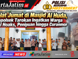 Sholat Jumat di Masjid Al Huda, Kapolsek Tarokan Ingatkan Warga soal Hoaks, Penipuan hingga Curanmor