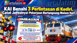 KAI Benahi 3 Perlintasan di Kediri, Catat Jadwalnya! Pekerjaan Berlangsung Malam Hari