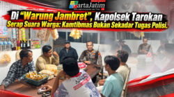 Di “Warung Jambret”, Kapolsek Tarokan Serap Suara Warga: Kamtibmas Bukan Sekadar Tugas Polisi