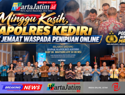 Minggu Kasih, Kapolres Kediri Ajak Jemaat Waspada Penipuan Online