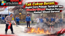 Tak Cukup Berani, Begini Cara Polsek Tarokan dan Damkar Grogol Siapkan Personel Hadapi Situasi Darurat