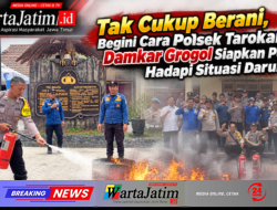 Tak Cukup Berani, Begini Cara Polsek Tarokan dan Damkar Grogol Siapkan Personel Hadapi Situasi Darurat