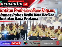 Tingkatkan Profesionalisme Satpam, Satbinmas Polres Kediri Kota Berikan Pembekalan Gada Pratama