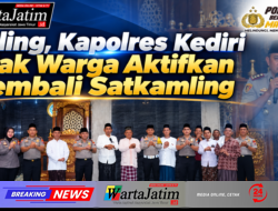 Suling,  Kapolres Kediri Ajak Warga Aktifkan Kembali Satkamling